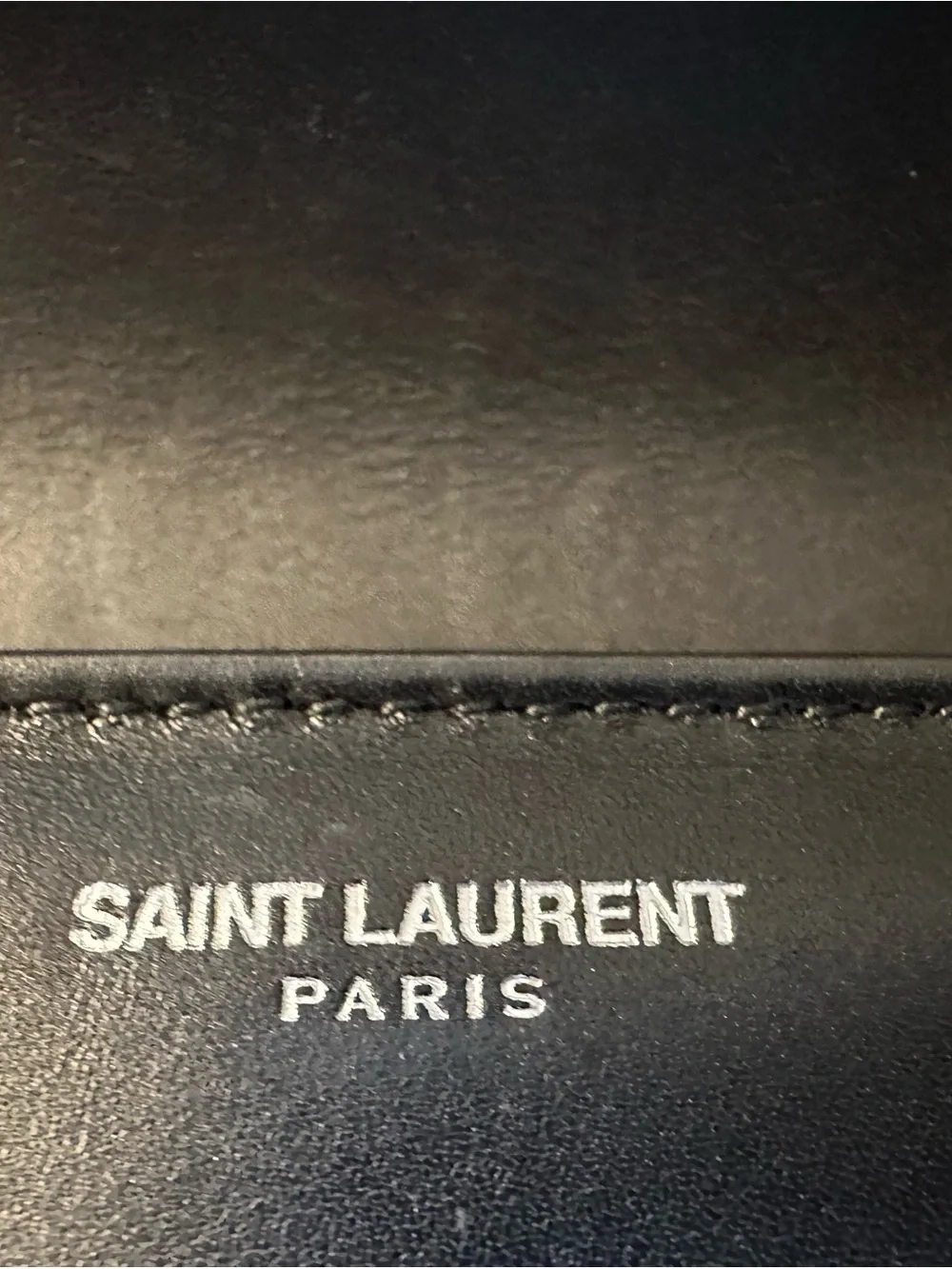 Rare YSL SAINT LAURENT Lutetia Black Calf Skin Studded Clutch